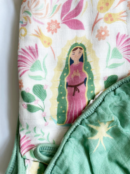 Our Lady of Guadalupe Muslin Deluxe Quilt