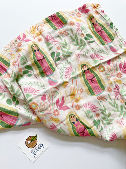 Our Lady of Guadalupe Muslin Deluxe Swaddle