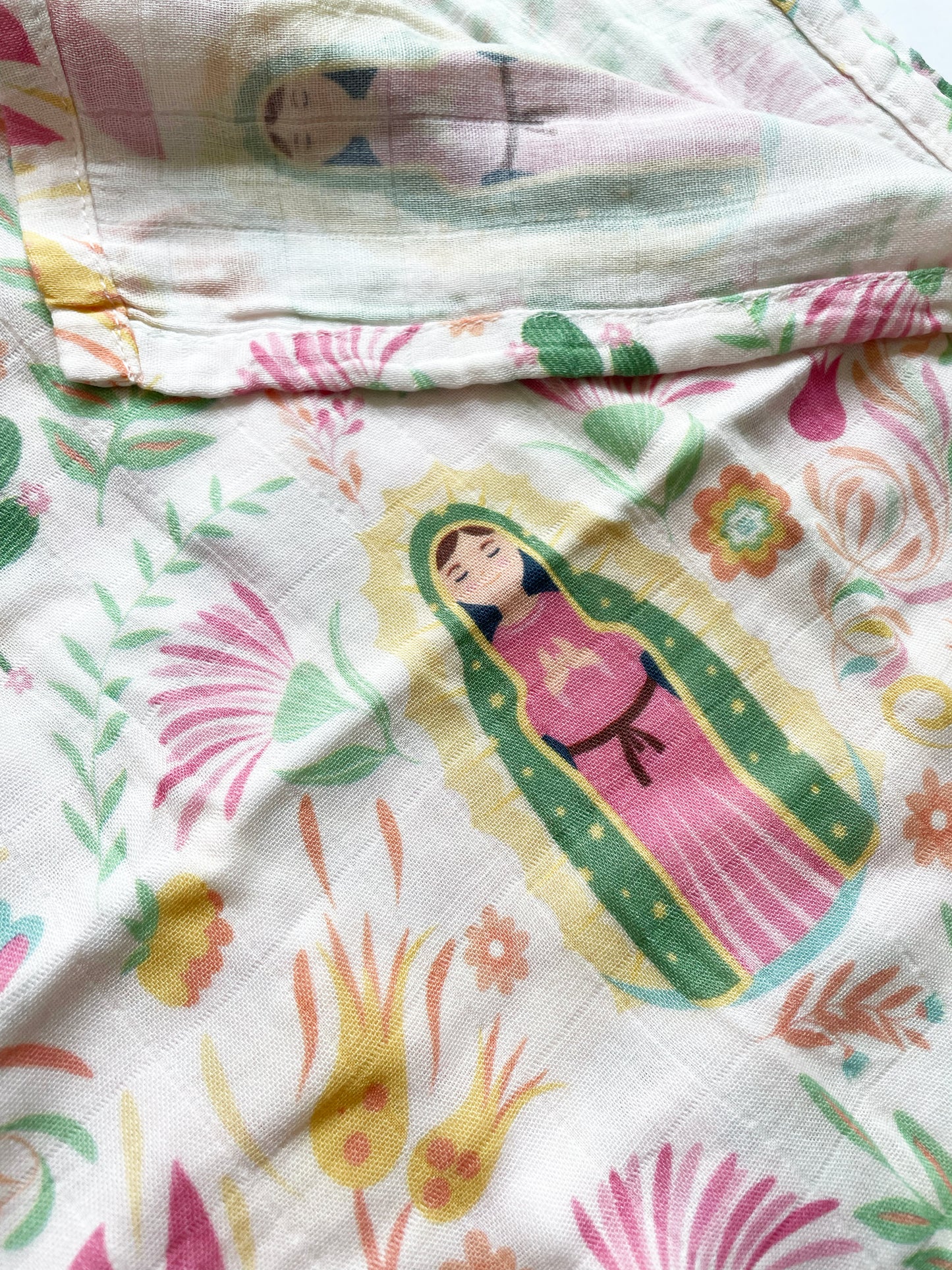 Our Lady of Guadalupe Muslin Deluxe Swaddle