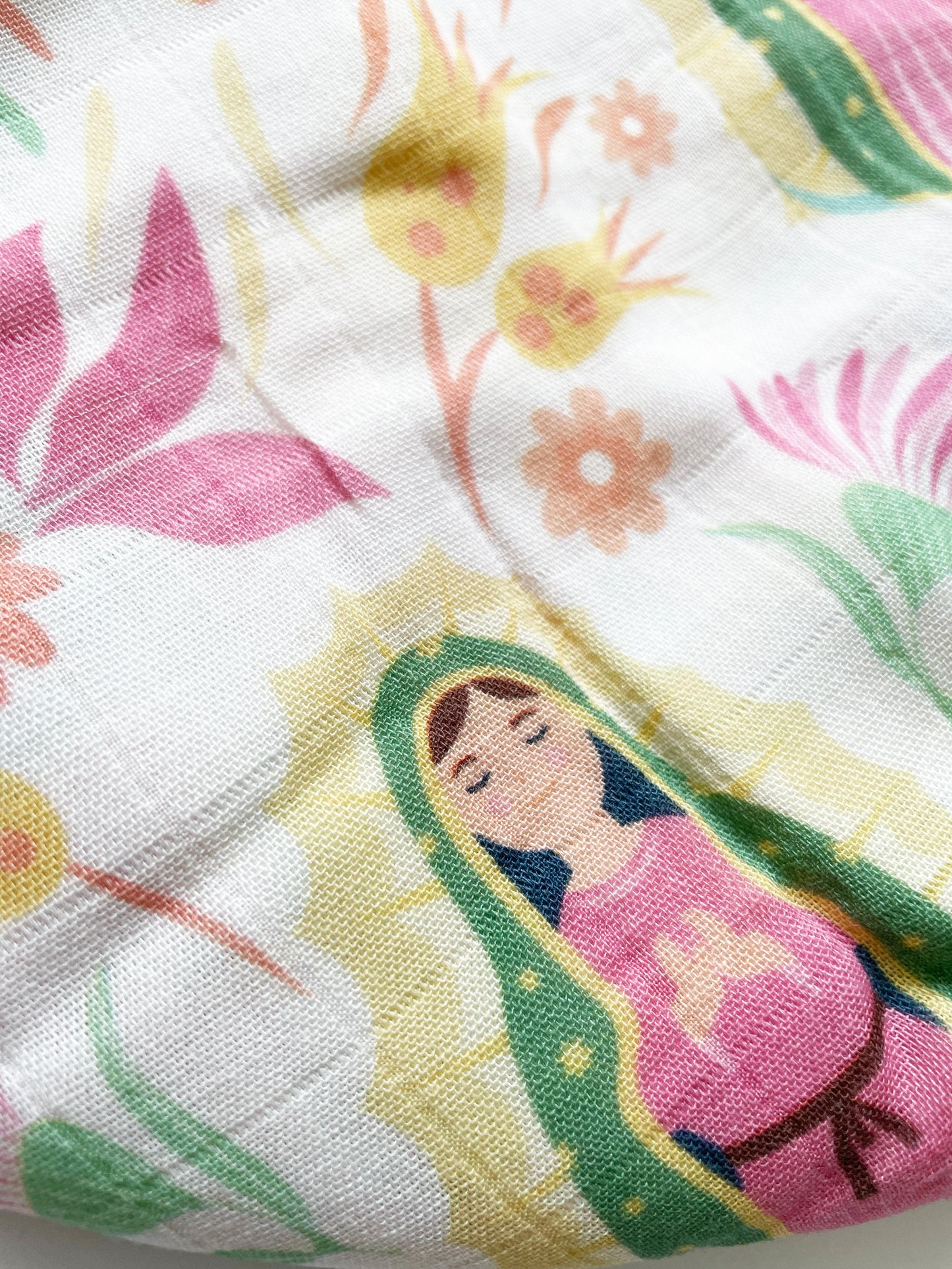 Our Lady of Guadalupe Muslin Deluxe Swaddle