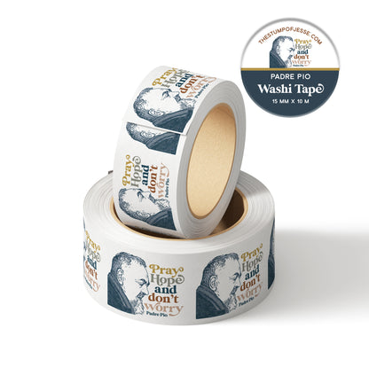 Padre Pio Washi Tape | Catholic Washi Tape | 15mm x 10m