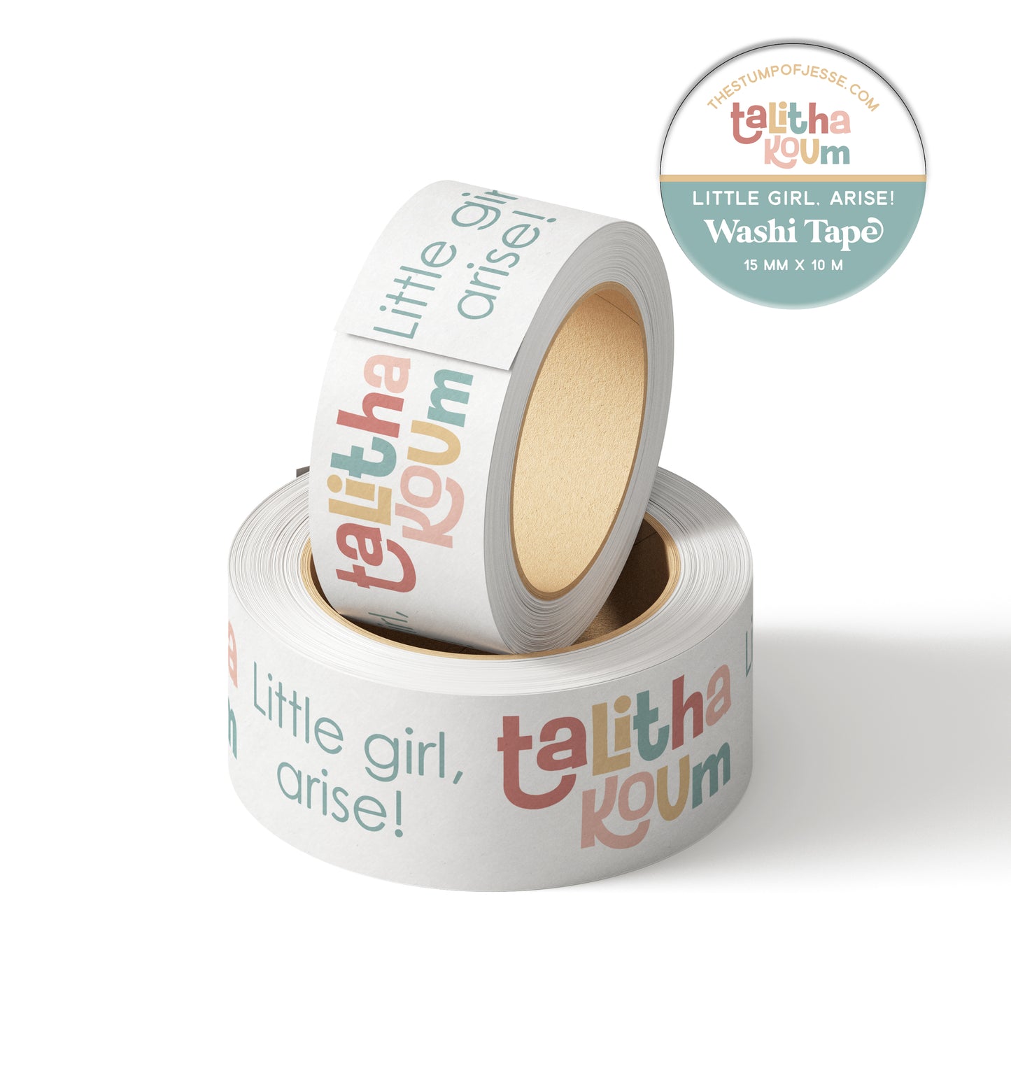 Talitha Koum Washi Tape | Catholic Washi Tape | 15mm x 10m