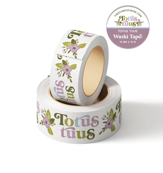 Totus Tuus Washi Tape | Catholic Washi Tape | 15mm x 10m