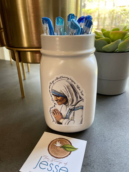 Mother Teresa of Calcutta Spread Love Waterproof Sticker