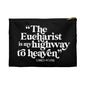 Bl Carlo Acutis The Eucharist is my highway to heaven  Black Accessory Pouch