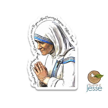 Mother Teresa of Calcutta Spread Love Waterproof Sticker