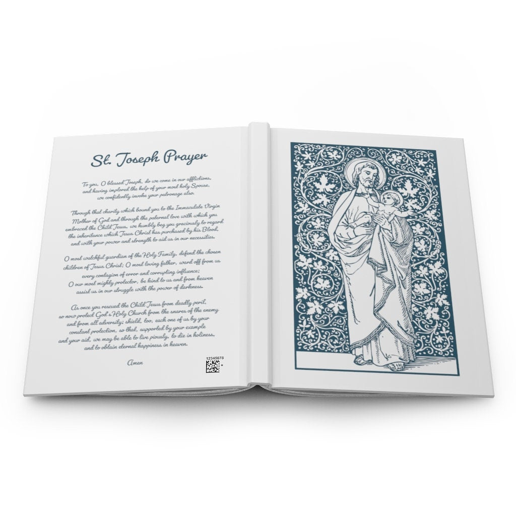 St. Joseph prayer journal | notebook | Catholic gift | Confirmation gift | Father's Day | Catholic journal | ruled notebook