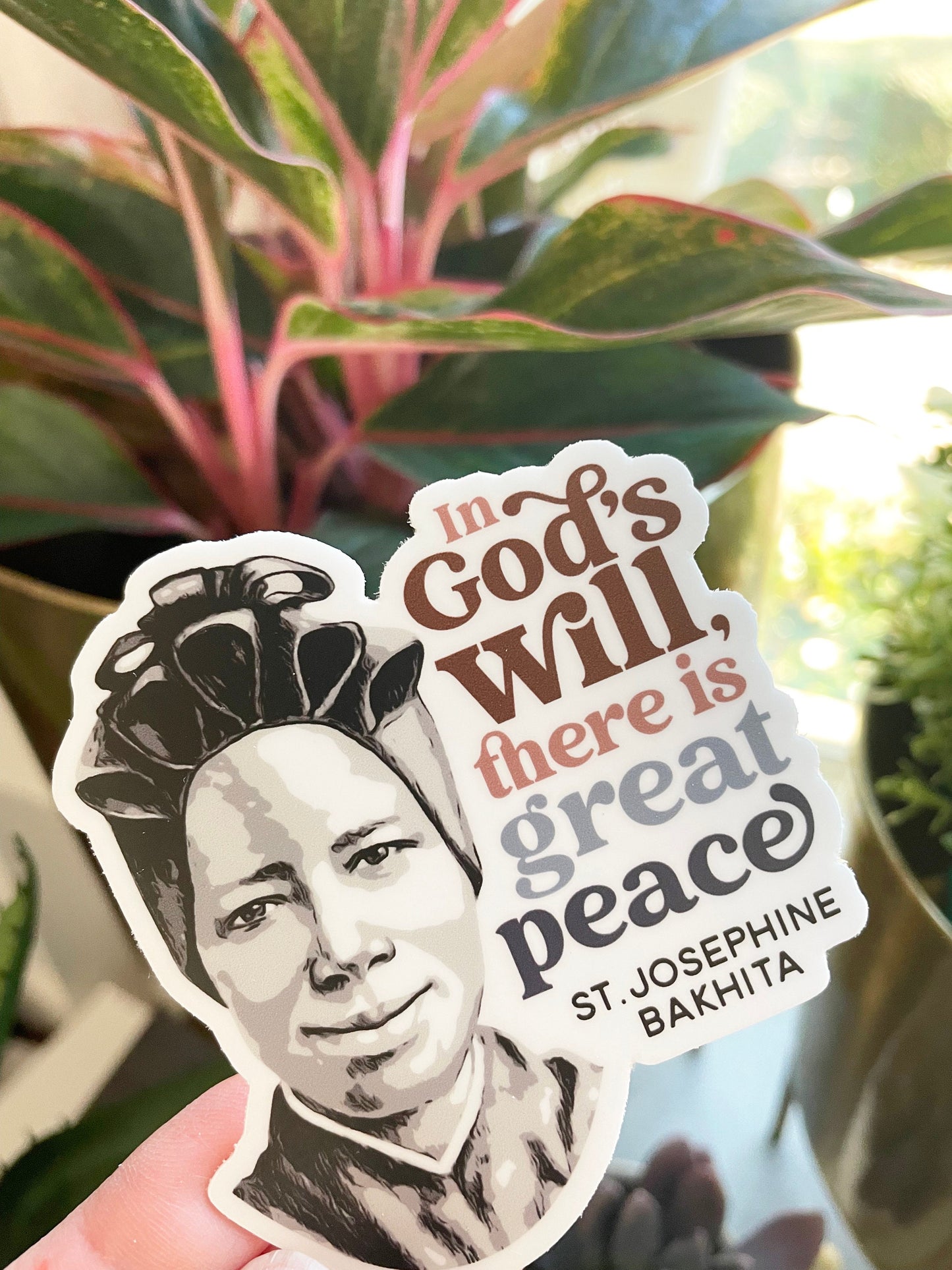 St. Josephine Bakhita Waterproof Sticker