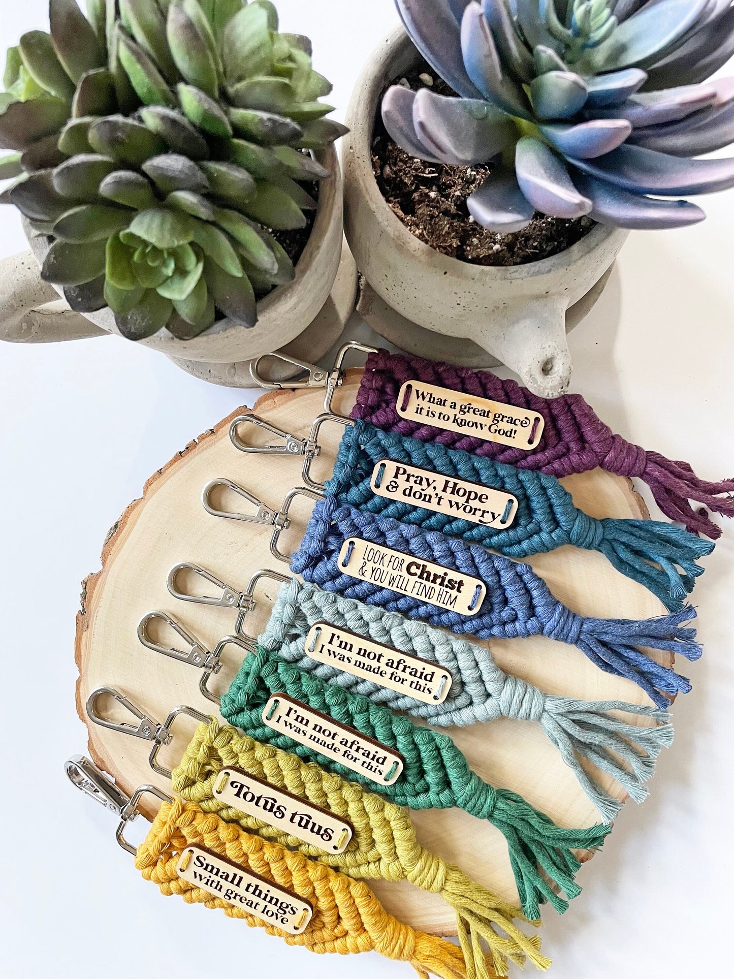 C.S. Lewis Macrame Keychain and Waterproof Sticker