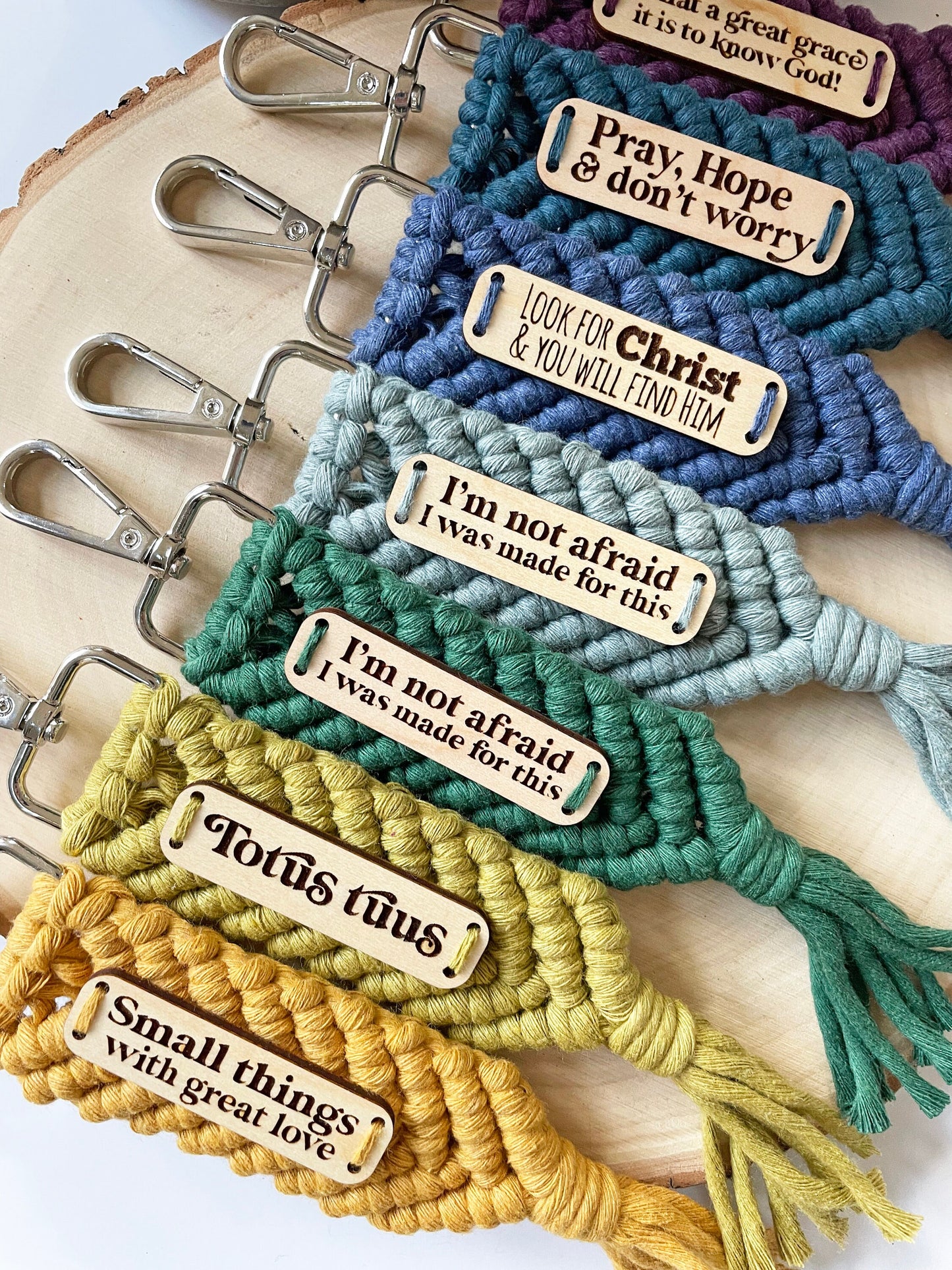 C.S. Lewis Macrame Keychain and Waterproof Sticker