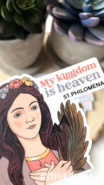 St. Philomena Waterproof Sticker