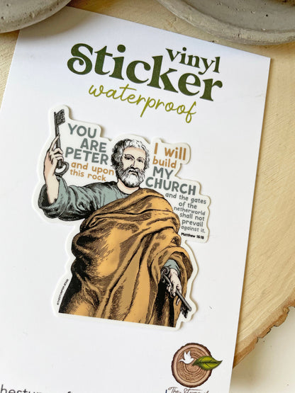 St. Peter Apostle Waterproof Sticker