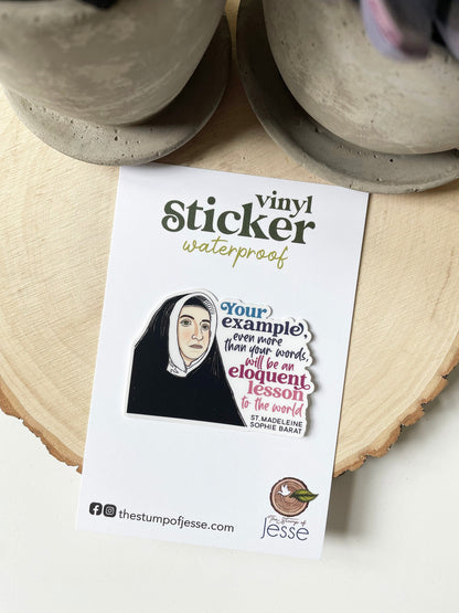 St. Madeleine Sophie Barat Waterproof Sticker