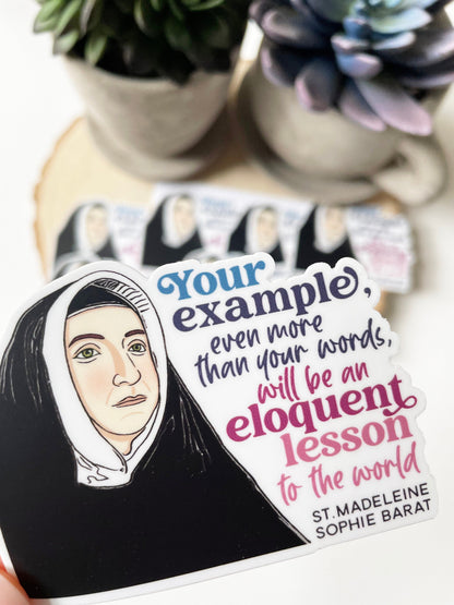 St. Madeleine Sophie Barat Waterproof Sticker