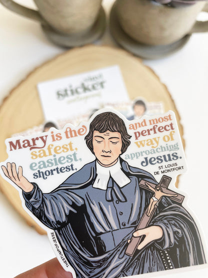 St. Louis de Montfort Waterproof Sticker