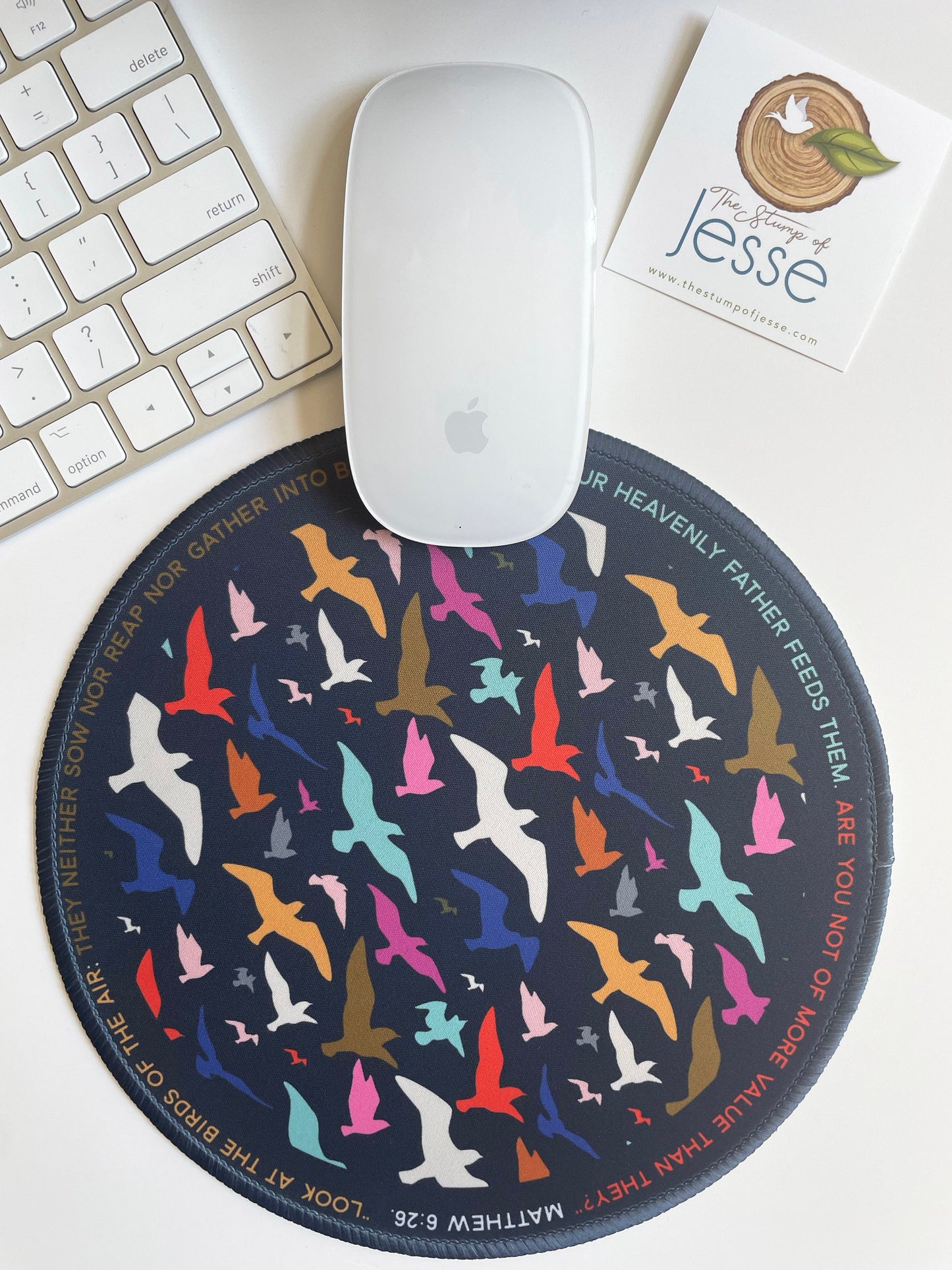 Look at the birds of the air Mouse Pad | Matthew 6:26