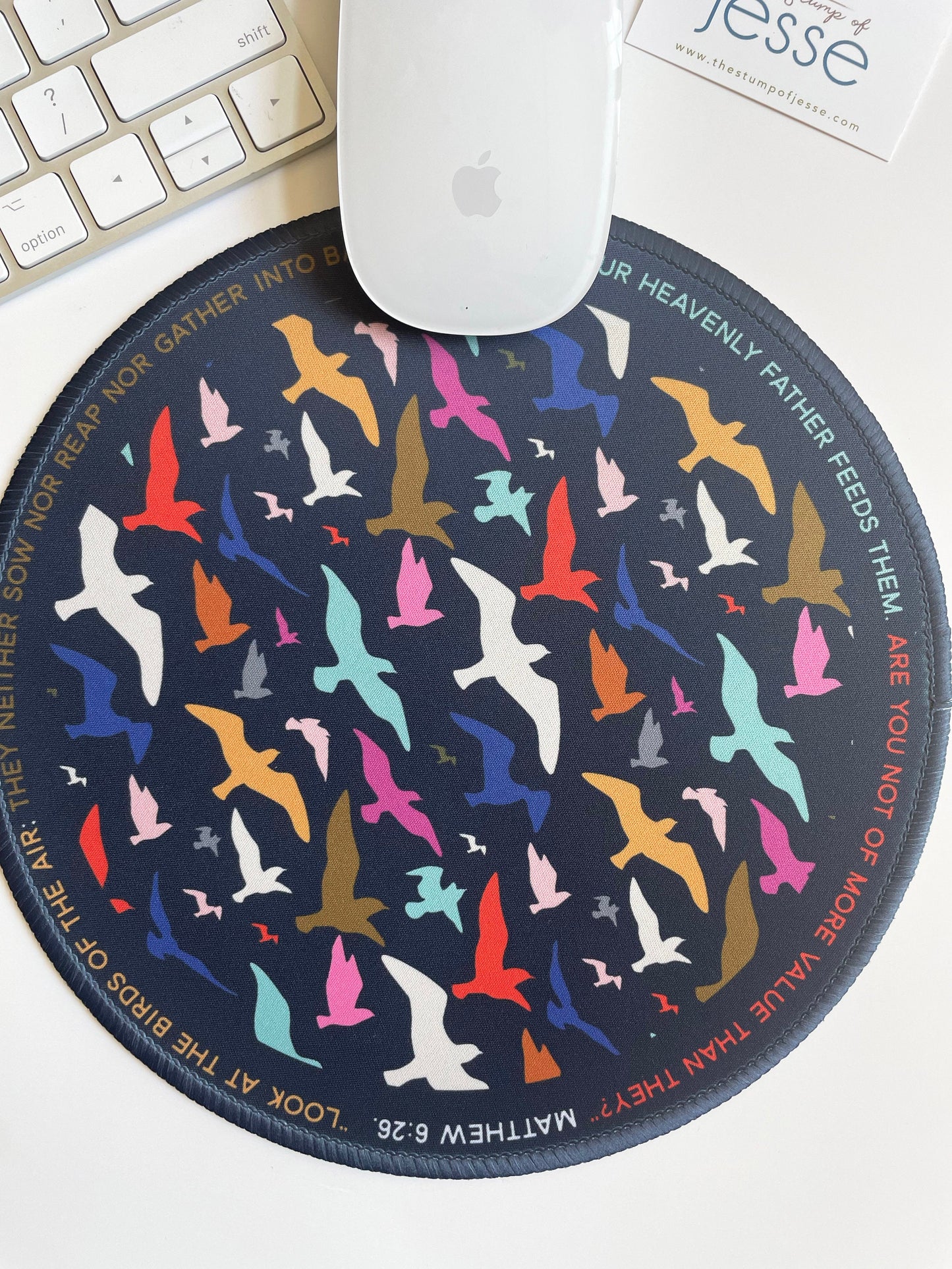 Look at the birds of the air Mouse Pad | Matthew 6:26