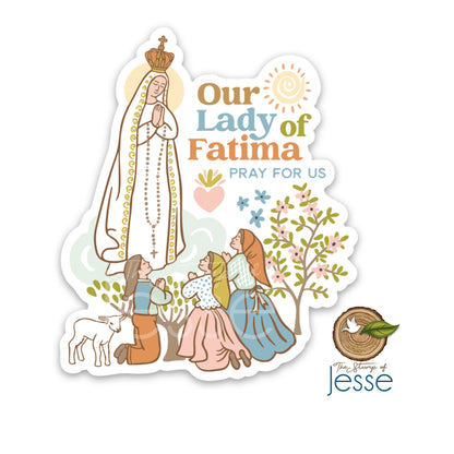 Our Lady of Fatima Waterproof Sticker