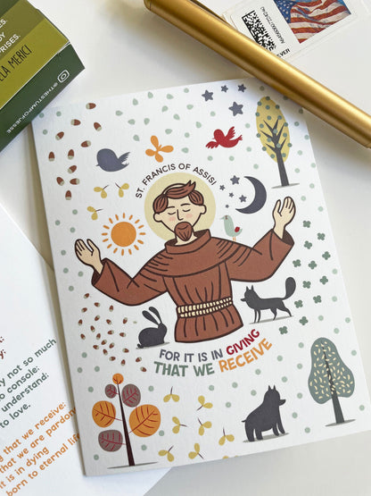 St. Francis of Assisi greeting card